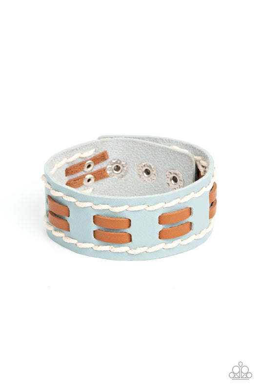 In the FRONTIER Running – Blue | Paparazzi Bracelet