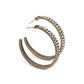 Tick, Tick, Boom! – Brass | Paparazzi Earrings