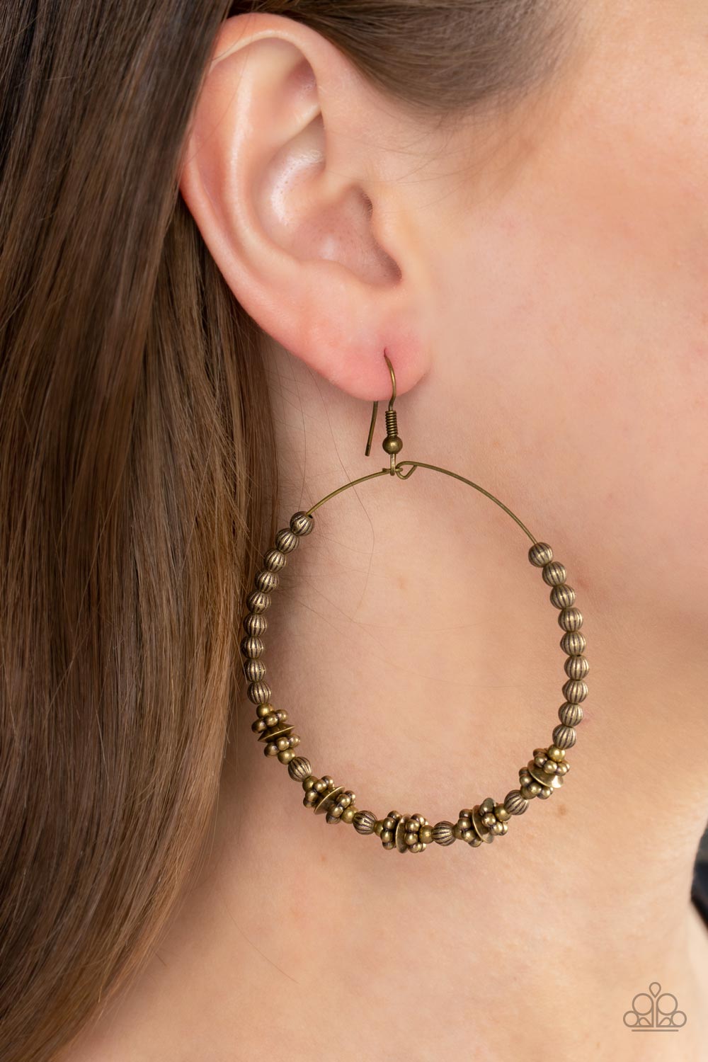 Simple Synchrony Paparazzi Accessories Earrings Brass