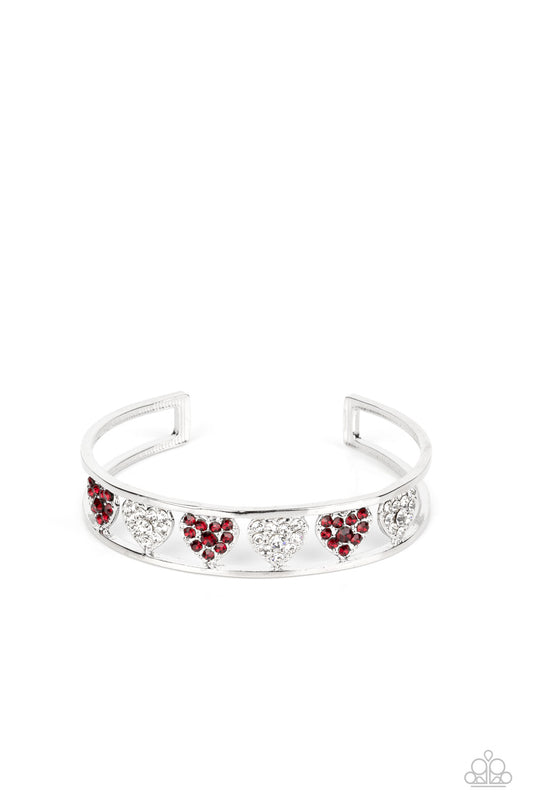 Decadent Devotion Paparazzi Accessories Cuff Bracelet Red