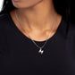Seize the Initial - Silver - M – Silver | Paparazzi Necklace