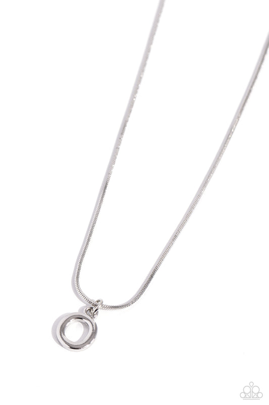 O - Seize the Initial – Silver | Paparazzi Necklace
