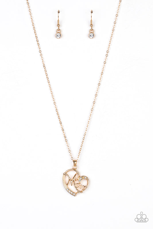 Mom Moment – Gold | Paparazzi Necklace
