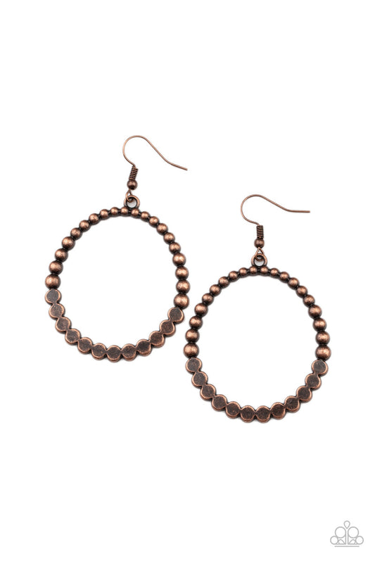 Rustic Society – Copper | Paparazzi Earrings