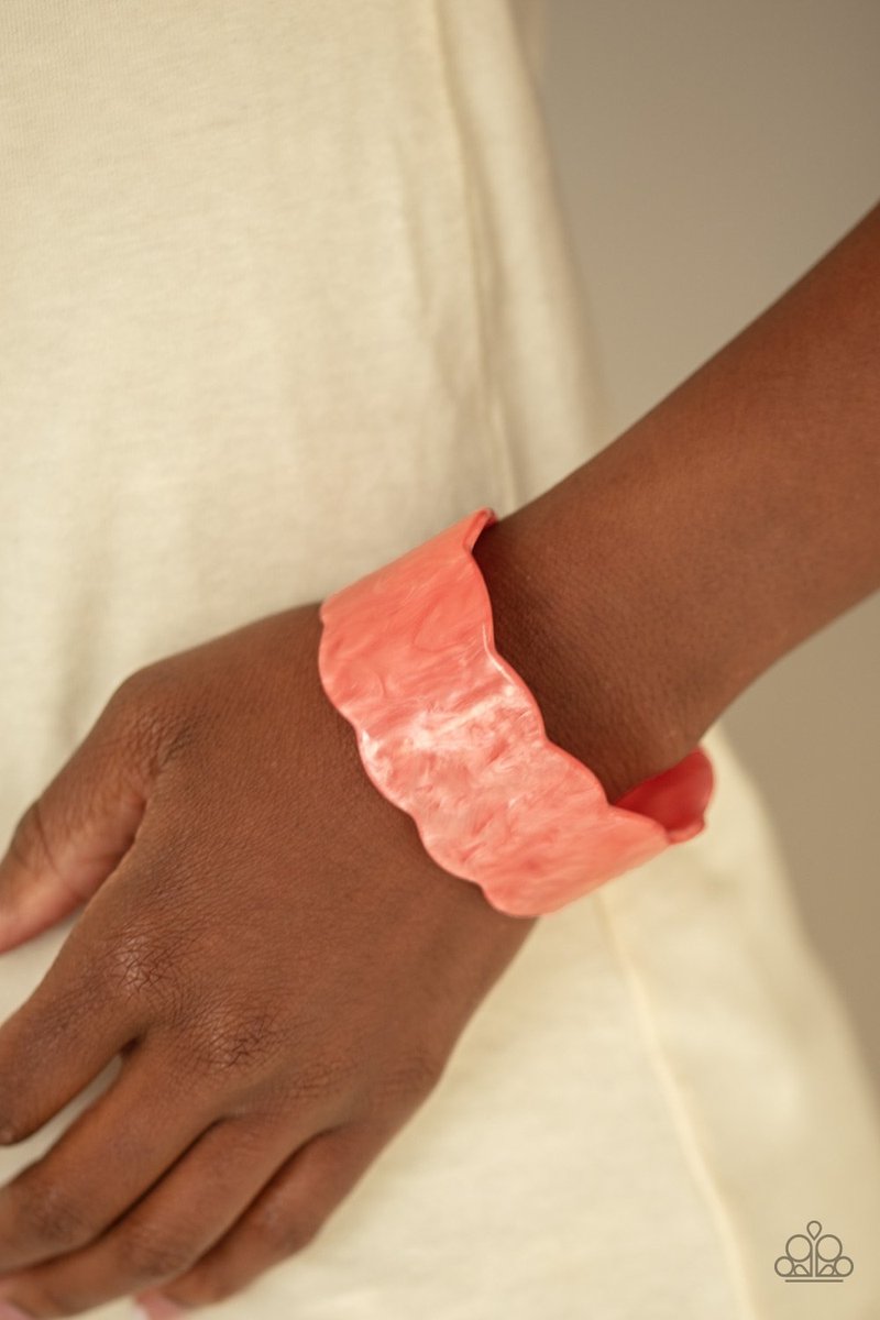 Retro Ruffle Paparazzi Accessories Cuff Bracelet