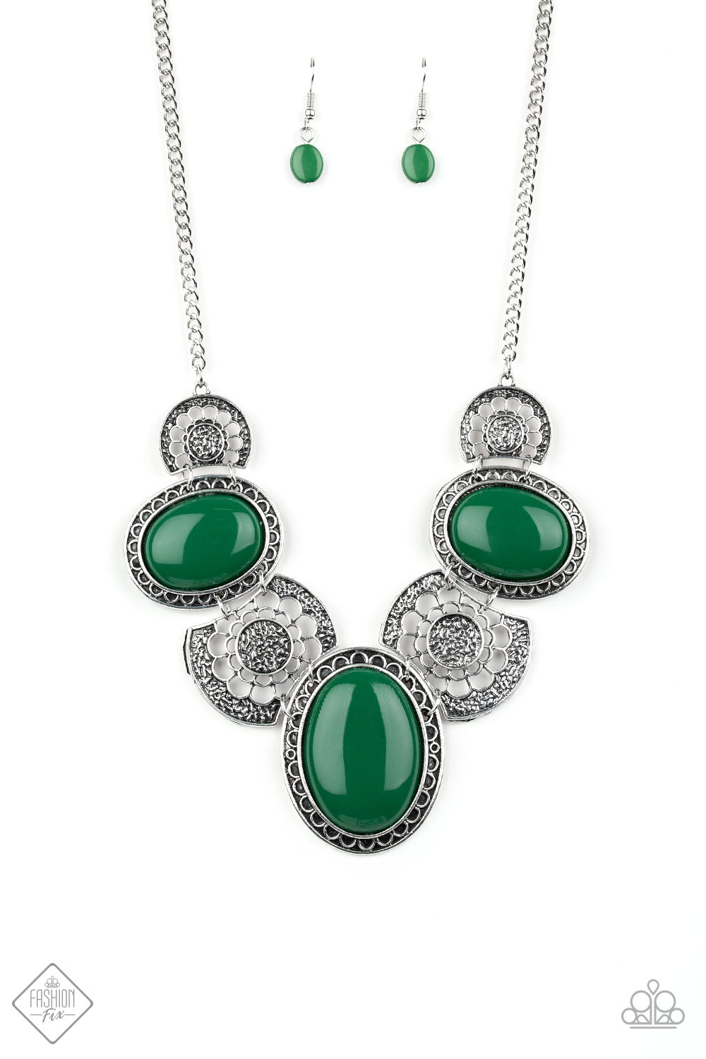The Medallion-aire Paparazzi Accessories Necklace with Earrings