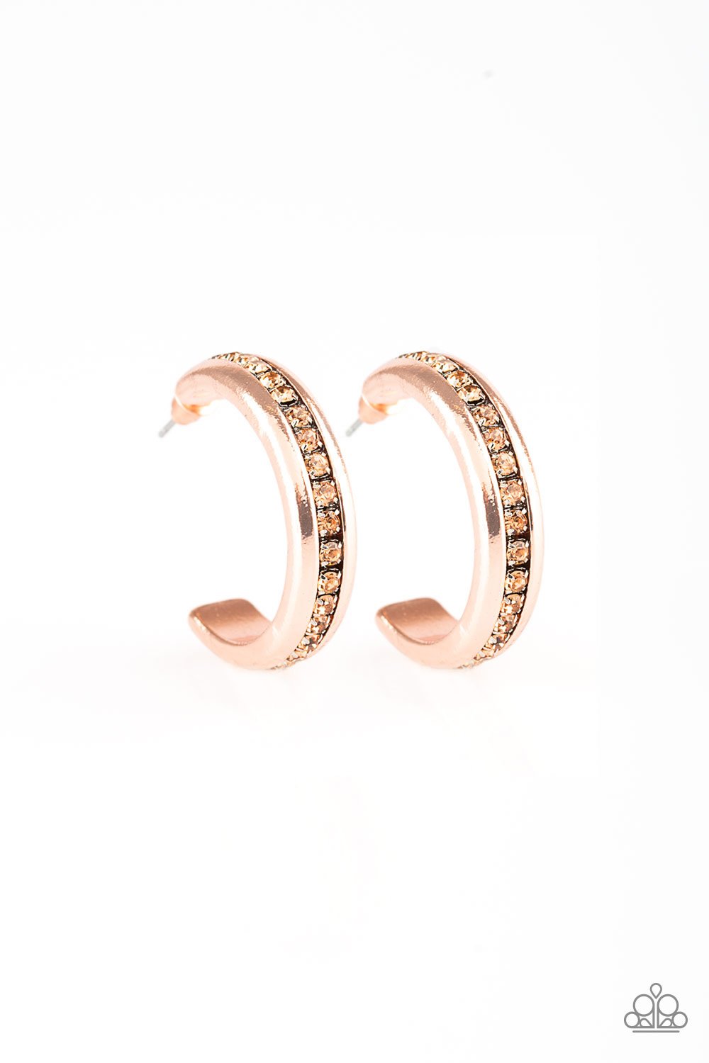 5th Avenue Fashionista Paparazzi Accessories Copper Hoop Earrings